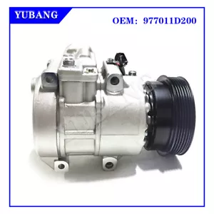 For Kia Rondo EX / LX 2007 2008 2.7L A/C Compressor w/ AC Clutch 97701-1D200 - Picture 1 of 11