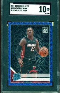 Kendrick Nunn 2019-20 Donruss Optic #193 Blue Velocity Prizm SGC GM 10 - Picture 1 of 2