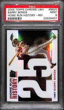 2005 TOPPS CHROME UPDATES & HIGHLIGHTS HOME RUN HISTORY #BB25 BARRY BONDS HOME 