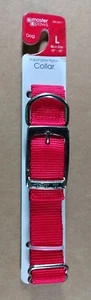 Master Paws L Red Nylon Dog Collar Large Breed 15-26 inch Neck Size New - Picture 1 of 3