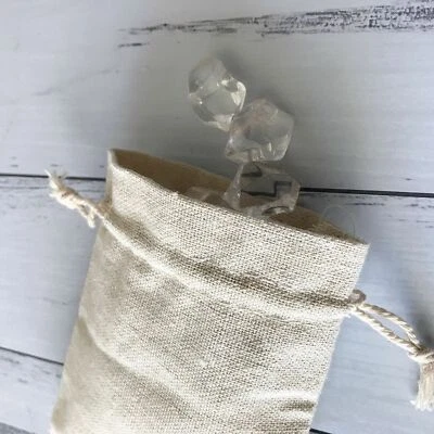 500 Cotton Linen Pouch Bag Handmade Jewelry Product Packing Packaging Bag 12x15 - Image 1 of 4