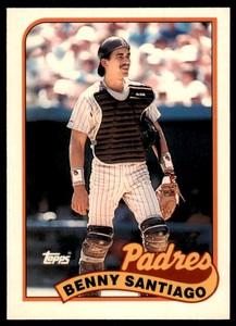 1989 TOPPS TIFFANY BENNY SANTIAGO SAN DIEGO PADRES #256