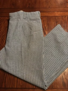 Vintage ANDERSON LITTLE Green & Navy Plaid Wash N Wear Pants (J2) - Picture 1 of 12