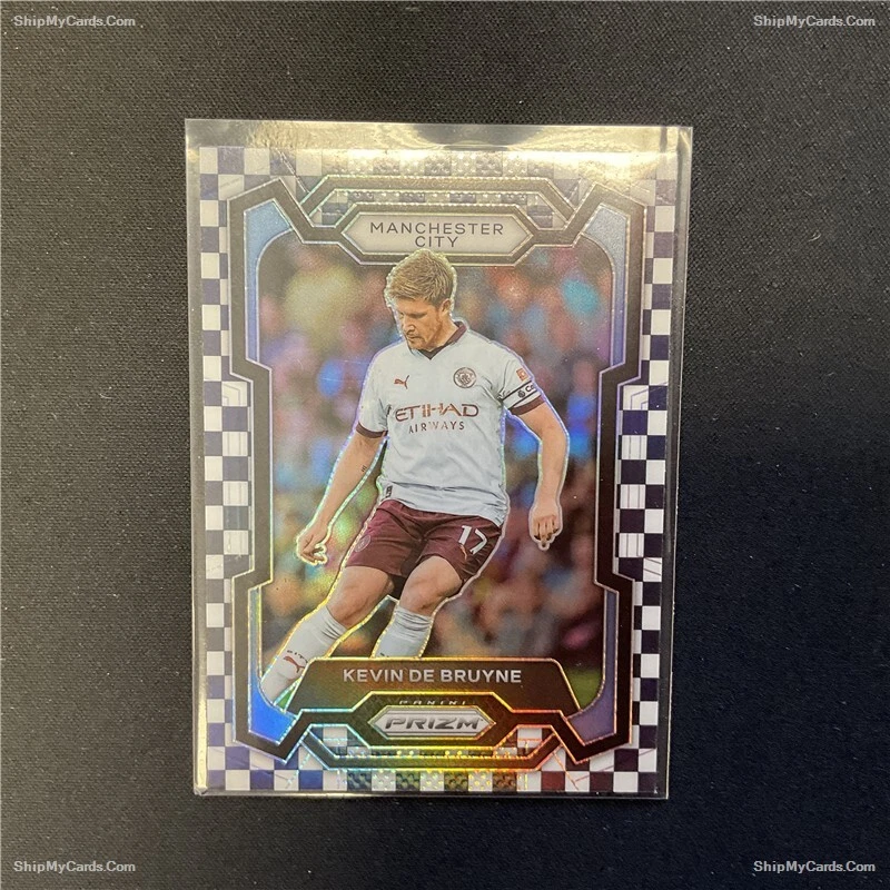 KEVIN DE BRUYNE 2023-24 Panini Prizm Premier League Black & White Checker Prizm