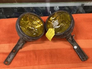 ORIGINAL PAIR Vintage BLC 5-3/4 2002 Fog Driving Lamp Light w BRACKETS OLD Car - Bild 1 von 20