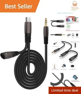 Elégant Câble Audio USB C vers 3,5mm avec Charge Rapide - Pour Utilisateurs Pixel & Galaxy - Photo 1 sur 9