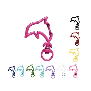 Karabiner Delfin Blau, Hellblau, Grün, Mint, Lila, Weiß, Schwarz, Rot, Pink, Ros - Picture 1 of 18