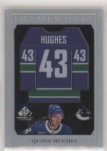 2020-21 Upper Deck SP Game Used Frameworks Quinn Hughes #F-QH