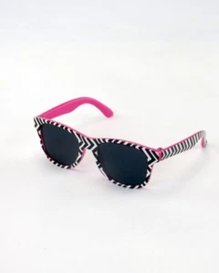 Pink Chevron Print Sunglasses - Fits American Girl Dolls & Other 18" Dolls - Picture 1 of 1