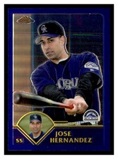 2003 Topps Chrome #327 JOSE HERNANDEZ Colorado Rockies ~B4L