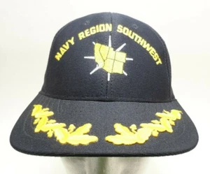 Gorra Navy Region Southwest Snapback Gorra Negra Escudo de Águila Hecha en EE. UU. - Imagen 1 de 9