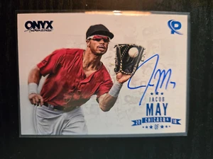 2016 Onyx Platinum Elite Blue Auto /200 Jacob May #JM-PEA16 Autograph - Picture 1 of 2