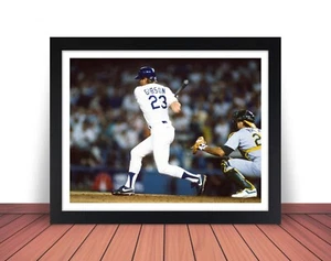 Framed KIRK GIBSON HR Photo Picture LOS ANGELES DODGERS - 8x10 or 11x14 (W1) - Picture 1 of 10