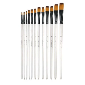 12PCS Artist Paint Brushes For Acrylic Oil Watercolour Painting Crafts Art Model - Picture 1 of 11