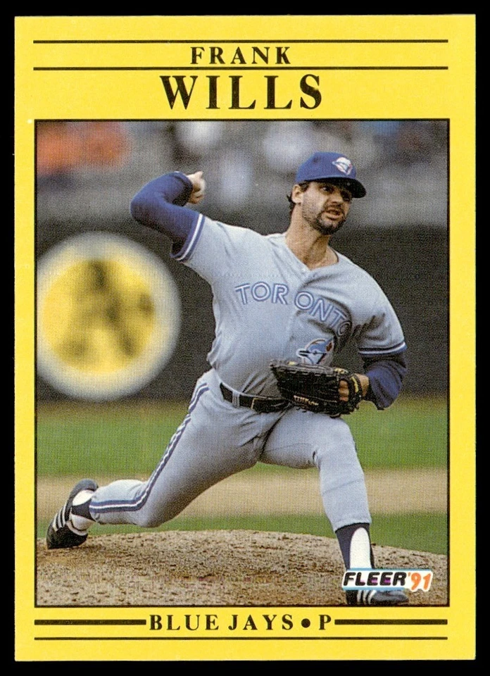1991 Fleer Frank Wills Toronto Blue Jays #191 - Image 1 of 2