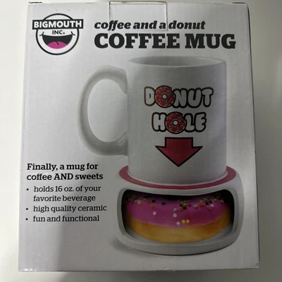 1 taza de café Big Mouth Coffee and a Donut NUEVA  Foto 1 de 4