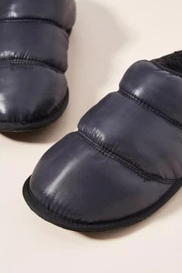 Sorel Hadley Slipper Size 6 Black Nylon Faux Fur - Picture 1 of 4