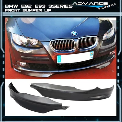 Fits 07-10 BMW E92 E93 3 Series Pre LCI M-Tech M-sport Front Bumper Lip Spoiler - Image 1 of 4