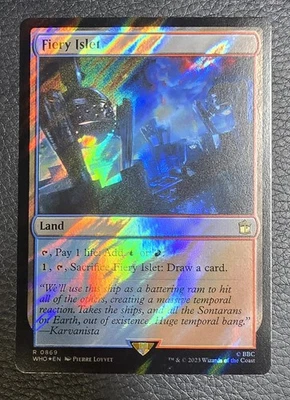 Fiery Islet (Surge Foil) Universes Beyond: Doctor Who Foil - Image 1 of 2