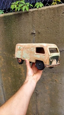 Винтажный деревянный деревянный автобус  - Изображение 1 из 4