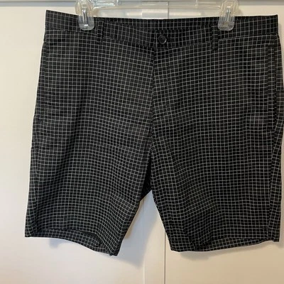 Мужские хлопчатобумажные черные белые шорты Calvin Klein размер 34 с плоской передней частью  - Изображение 1 из 4