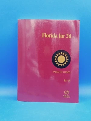 Florida Jur 2d Table of Cases M-R 2023 Edition, Issued In August 2023..... - Image 1 of 4