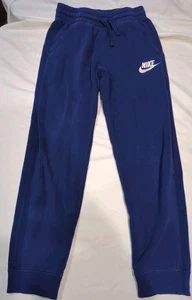 Pantalone Nike ragazzo medio 10-12 blu navy jogger felpa pile coulisse cotone - Foto 1 di 7