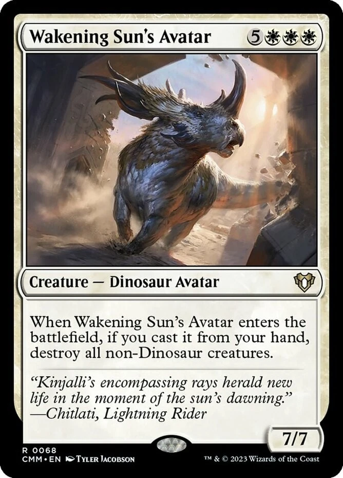 MTG - Wakening Sun's Avatar - Commander Masters - NM, English Magic FLAT RATE SH - Image 1 of 1
