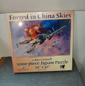 Puzzle 1000 pezzi forgiato in Cina cieli Roy Grinnell WW2 Sunsout NUOVO-Leggi - Foto 1 di 7