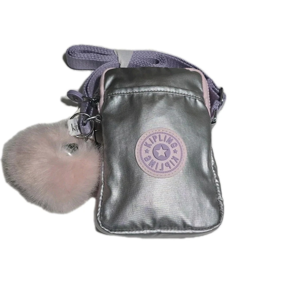 Kipling KI9228 Dynamic Silver Tally M Crossbody Phone Bag