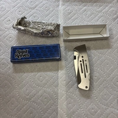 Rigid RG-24 Japan Stainless Serrated Folding Lockback Pocket Knife Vtg 1990 - Image 1 of 4