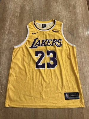 Nike Los Angeles Lakers Basketball Jersey LeBron James Kids Youth XXL 18/20 #23 - Image 1 of 4