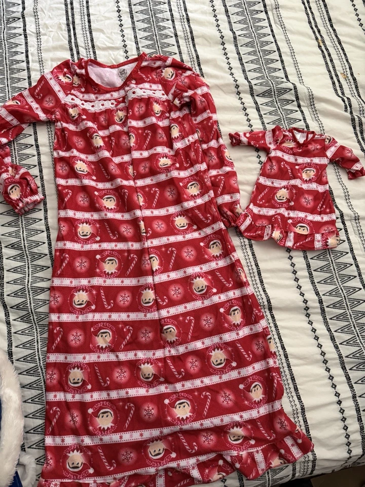 Elf On The Shelf Pajama With Matching Doll Pajama - Image 1 of 1