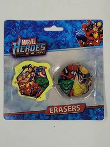 Marvel Heroes Erasers- Collectible  Set of Two - Picture 1 of 1