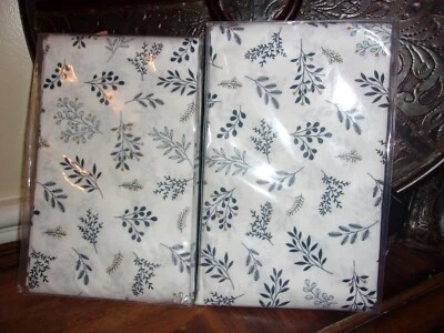 Nuevo en Paquete The Company Store Brooke Mini Hoja Floral Estándar Almohada Par Falso Foto 1 de 3