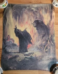 Vintage 1978 FRANK FRAZETTA Sorcerer Poster Print 18x23 Fairfax - Picture 1 of 9