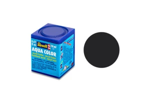Revell 36106 Aqua Color teerschwarz, matt Modellbau-Farbe auf Wasserbasis 18 ml - Picture 1 of 2