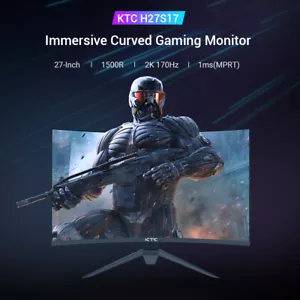 Monitor Gaming 27 Pollici Curvo 180Hz/HDR10 1ms Tempo di Risposta Monitor KTC H27S17 - Foto 1 di 18