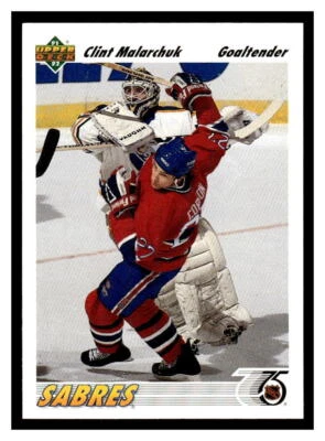 1991 Upper Deck  #368 Clint Malarchuk - Buffalo Sabres - Image 1 of 2