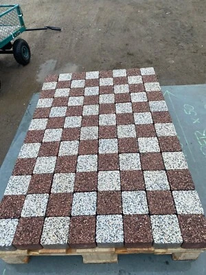 10m Natural Granite Cobble Set Brick stone Paving Grass Edging Border Driveway - Image 1 of 4