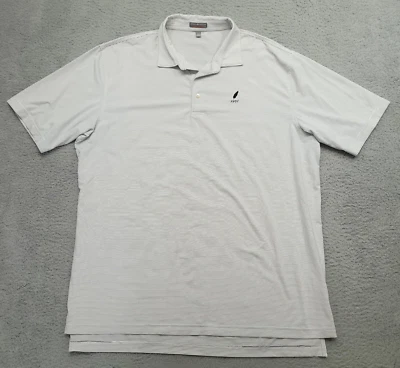 Peter Millar Summer Comfort Men's XXL Polo Striped 1901 Logo Embroidered - Image 1 of 4