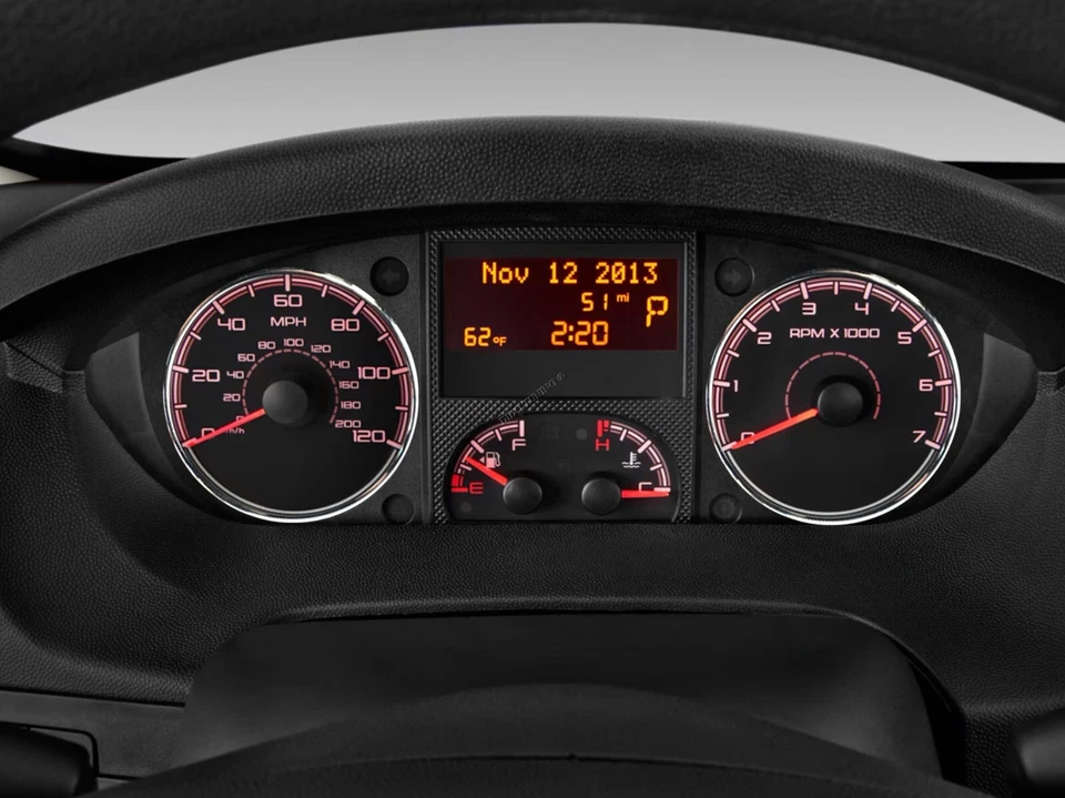 Fits Fiat Ducato 2006-  Polished aluminum rings for the instrument cluster 2pcs - Image 1 of 4