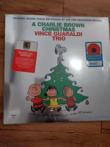 A Charlie Brown Christmas Vince Guaraldi Trio Vinyl Record RED GLITTER Exclusive - Picture 1 of 4