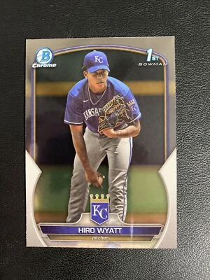 2023 Bowman Draft Chrome #BDC-80 Hiro Wyatt 1st Bowman Kansas City Royals - Image 1 of 2