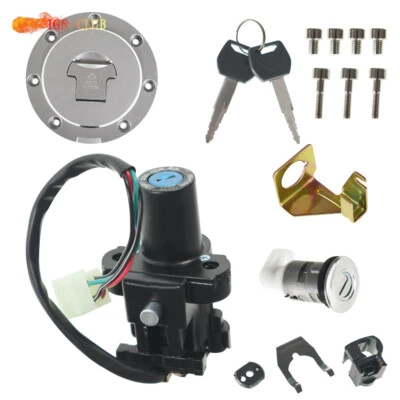Kit de llaves de bloqueo de tapa de gas combustible interruptor de encendido para CBR900RR CBR929RR CBR954RR 2000-03 Foto 1 de 4