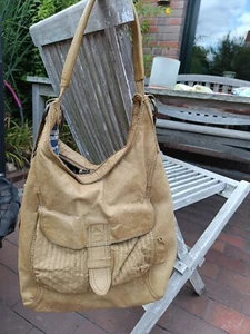 aunts and uncles tasche damen beige camel Love Apple Shopper Umhängetasche - Bild 1 von 12
