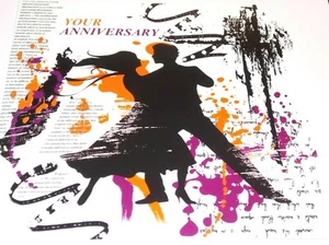 Jubiläumskarte. Happy Anniversary! Gleise Verlag. - Bild 1 von 4