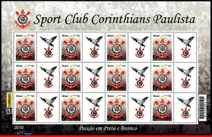 3145 BRAZIL 2010 CORINTHIANS "GAVIÕES" FAMOUS CLUBS, SOCCER RHM C-3030 SHEET MNH - Picture 1 of 2