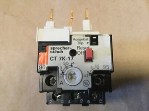 SPRECHER + SCHUH CT7K-17-4.0 Overload Relay (2.7-4A) - Picture 1 of 3
