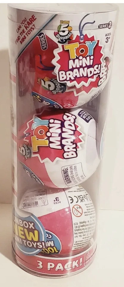 НАБОР ИЗ 3 ZURU 5 СЮРПРИЗ МИНИ ИГРУШКА БРЕНДОВ СЕРИИ 2 - Изображение 1 из 1